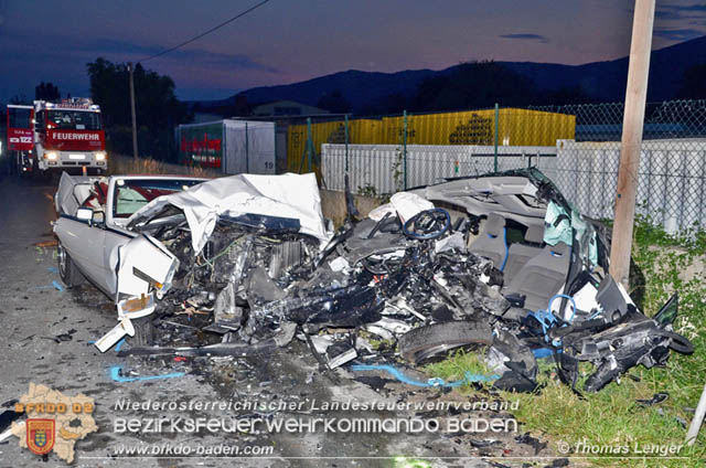 20190826 Schwerer Verkehrsunfall auf der LB212 Möllersdorf  Foto: © Thomas Lenger Monatsrevue.at