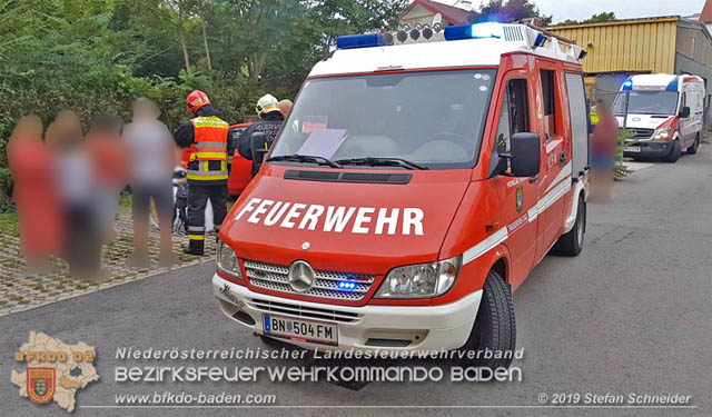 20190827 Brand in der Wohnung eines Traiskirchner Mehrpartein-Wohnhaus  Foto: Stefan Schneider