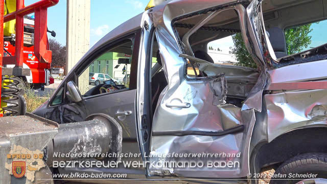 20190827 Verkehrsunfall in Traiskirchen  Foto: © Stefan Schneider
