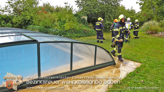 20190907 Chlorgasaustritt bei privater Outdoor-Pool Anlage Foto: Stefan Schneider 20190907 Chlorgasaustritt bei privater Outdoor-Pool Anlage Foto: Stefan Schneider
