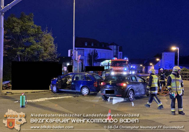 20190915 Verkehrsunfall in Günselsdorf  Foto: © Christoph Neumayer FF Günselsdorf
