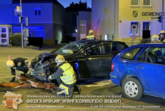 20190915 Verkehrsunfall in Günselsdorf  Foto: © Christoph Neumayer FF Günselsdorf