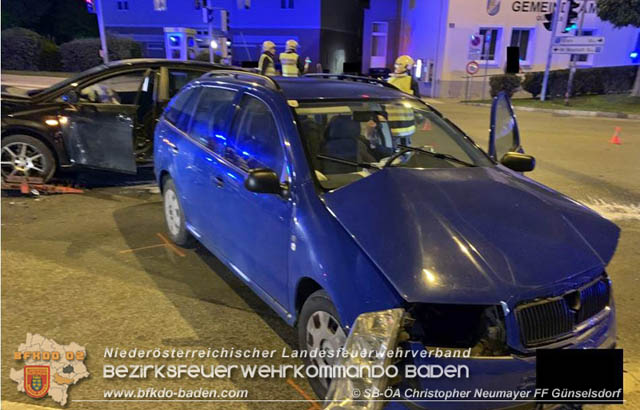 20190915 Verkehrsunfall in Günselsdorf  Foto: © Christoph Neumayer FF Günselsdorf