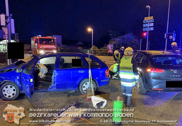 20190915 Verkehrsunfall in Günselsdorf  Foto: © Christoph Neumayer FF Günselsdorf