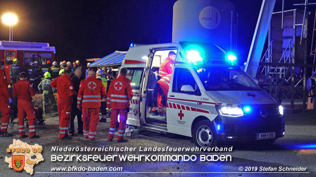 20191004 Verkehrsunfall zwischen Günselsdorf (Gemeindegebiet Schönau a.d.Triesting) und Sollenau  Foto: © Stefan Schneider