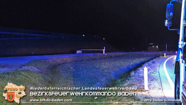 20191004 Verkehrsunfall zwischen Günselsdorf (Gemeindegebiet Schönau a.d.Triesting) und Sollenau  Foto: © Stefan Schneider