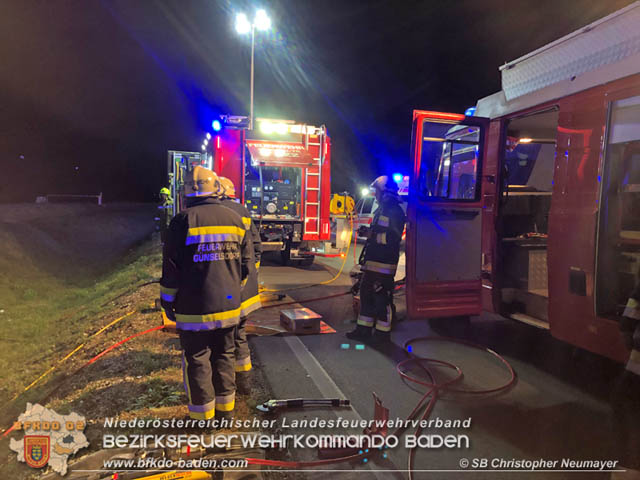 20191004 Verkehrsunfall zwischen Günselsdorf (Gemeindegebiet Schönau a.d.Triesting) und Sollenau  Foto: © Christopher Neumayer FF Günselsdorf