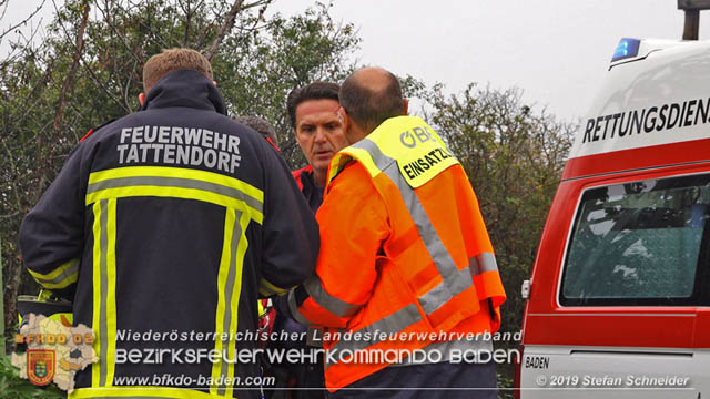 20191014 Pensionist mit Rad bei einem unbeschranktem Bahnübergang in Tattendorf von Zug erfasst und schwer verletzt  Foto: © Stefan Schneider