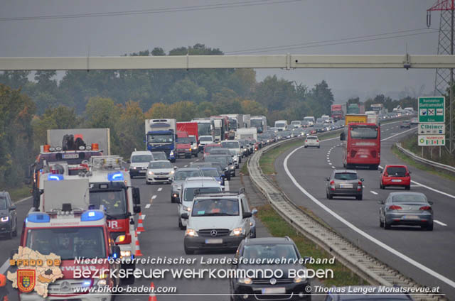 20191015 Lkw in Vollbrand auf der A3 Trumau - Ebreichsdorf  Foto: © Thomas Lenger Monatsrevue.at