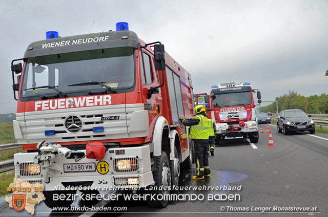 20191015 Lkw in Vollbrand auf der A3 Trumau - Ebreichsdorf  Foto: © Thomas Lenger Monatsrevue.at