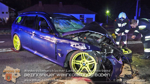 20191017 Frontalzusammenstoss zweier Pkw auf der LB17 bei Moellerdorf  Foto: © Stefan Schneider