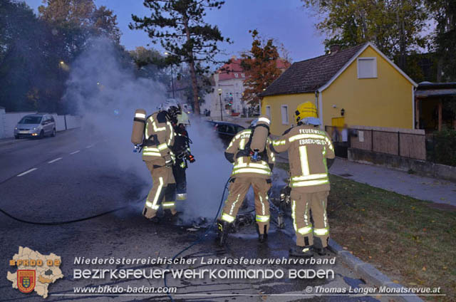 20191024 Ein Motorrad fing in Ebreichsdorf Feuer  Foto: © Thomas Lenger Monatsrevue.at