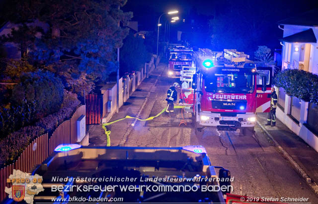 20191028 Brand in einen Enzesfelder Einfamilienhaus Foto: © Stefan Schneider BFK Baden 20191028 Brand in einen Enzesfelder Einfamilienhaus Foto: © Stefan Schneider BFK Baden