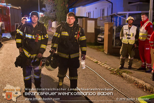 20191028 Brand in einen Enzesfelder Einfamilienhaus Foto: © Stefan Schneider BFK Baden 20191028 Brand in einen Enzesfelder Einfamilienhaus Foto: © Stefan Schneider BFK Baden