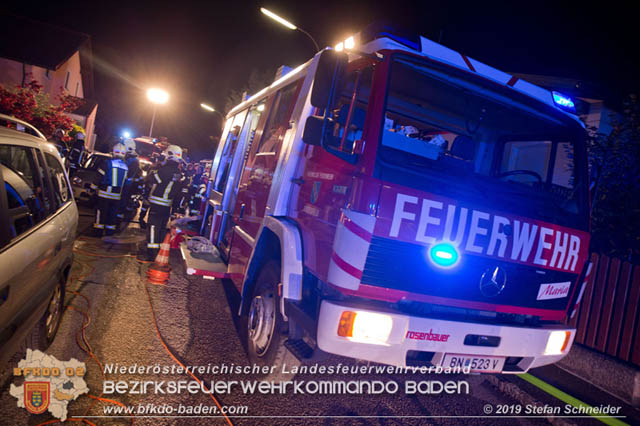 20191028 Brand in einen Enzesfelder Einfamilienhaus Foto: © Stefan Schneider BFK Baden 20191028 Brand in einen Enzesfelder Einfamilienhaus Foto: © Stefan Schneider BFK Baden