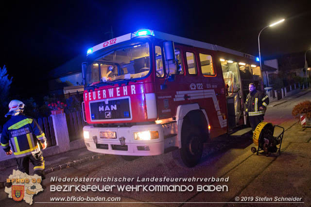 20191028 Brand in einen Enzesfelder Einfamilienhaus Foto: © Stefan Schneider BFK Baden 20191028 Brand in einen Enzesfelder Einfamilienhaus Foto: © Stefan Schneider BFK Baden