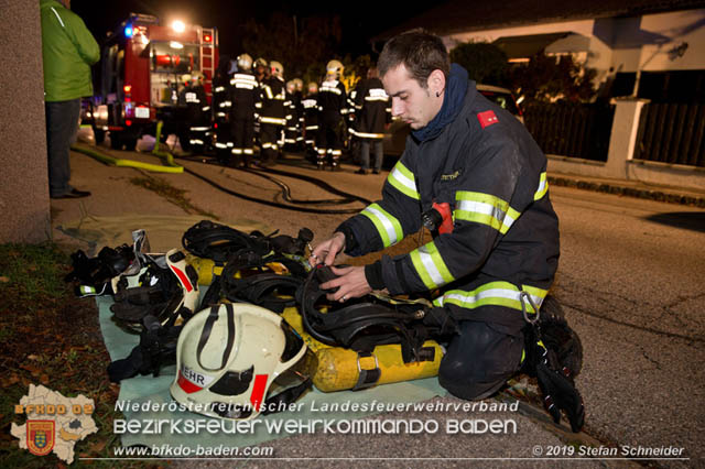 20191028 Brand in einen Enzesfelder Einfamilienhaus Foto: © Stefan Schneider BFK Baden 20191028 Brand in einen Enzesfelder Einfamilienhaus Foto: © Stefan Schneider BFK Baden