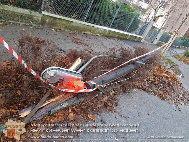 20191130 Verkehrsunfall mit Unfallflucht in der Stadt Baden  Foto: © Stefan Schneider