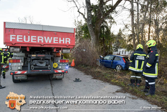 20191224 Verkehrsunfall zwischen Siegersdorf (BN) und Haschendorf (WN)  Foto: © ASB Rene Weiner AFKDO Ebreichsdorf