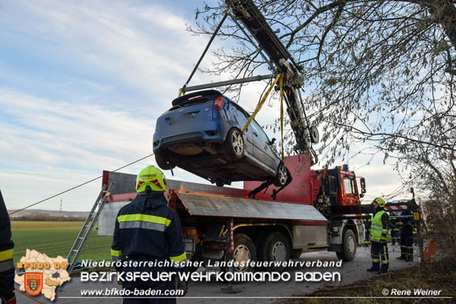 20191224 Verkehrsunfall zwischen Siegersdorf (BN) und Haschendorf (WN)  Foto: © ASB Rene Weiner AFKDO Ebreichsdorf