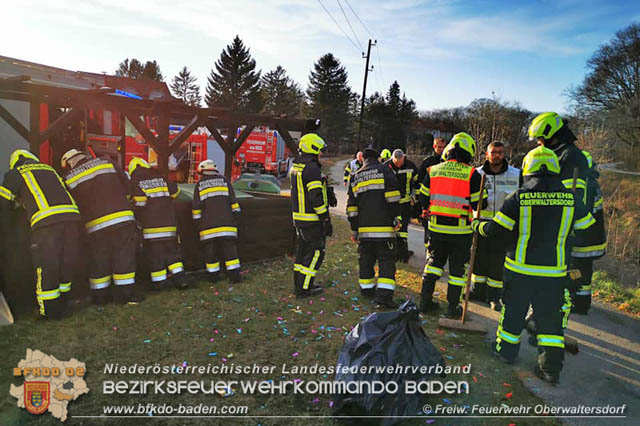 20200101 Schwerer Unfall mit Feuerwerkskörper in Oberwaltersdorf  Fotos: © Freiwillige Feuerwehr Oberwaltersdorf
