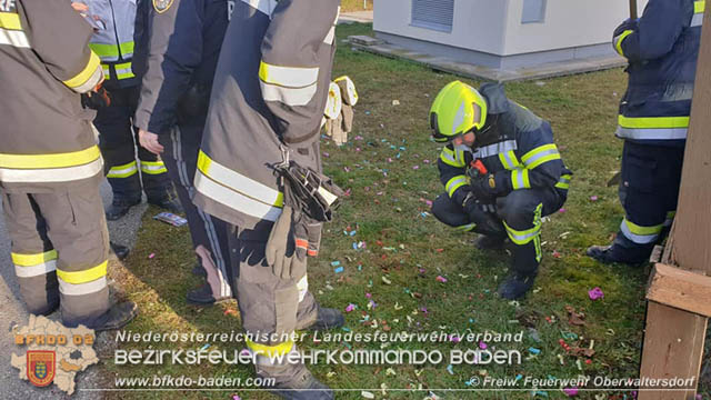 20200101 Schwerer Unfall mit Feuerwerkskörper in Oberwaltersdorf  Fotos: © Freiwillige Feuerwehr Oberwaltersdorf