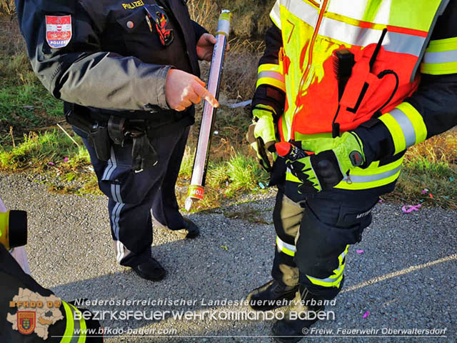 20200101 Schwerer Unfall mit Feuerwerkskörper in Oberwaltersdorf  Fotos: © Freiwillige Feuerwehr Oberwaltersdorf