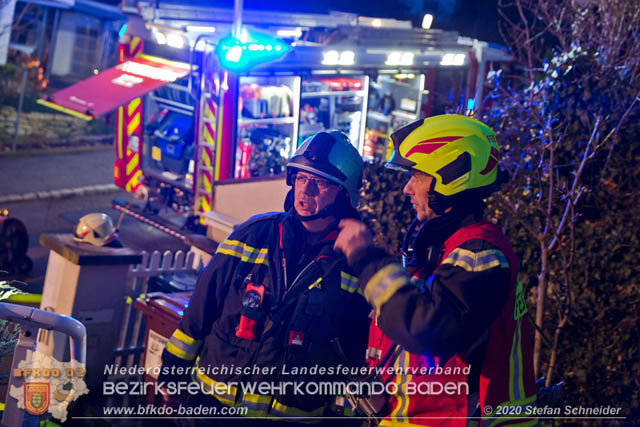 20200104 Kellerbrand in Badener Einfamilienhaus Ortsteil Weikersdorf  Foto: © Stefan Schneider 
