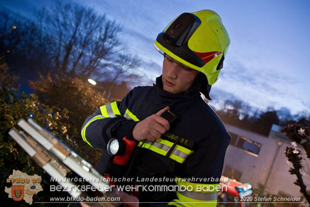 20200104 Kellerbrand in Badener Einfamilienhaus Ortsteil Weikersdorf  Foto: © Stefan Schneider 