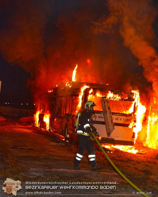 20200112 Brand am ehemaligen Firmengelände Petersen in Traiskirchen Möllersdorf   Fotos: © Anton Judt