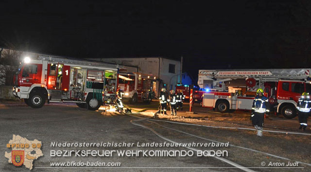 20200112 Brand am ehemaligen Firmengelände Petersen in Traiskirchen Möllersdorf   Fotos: © Anton Judt