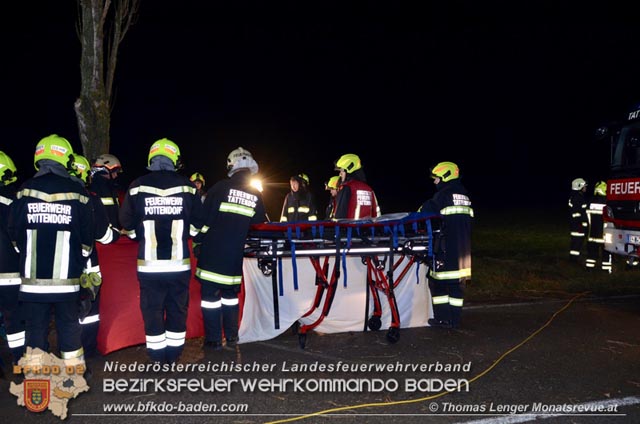 20200115 Verkehrsunfall auf der L157 Tattendorf - Pottendorf  Foto: © Thomas Lenger Monatsrevue.at