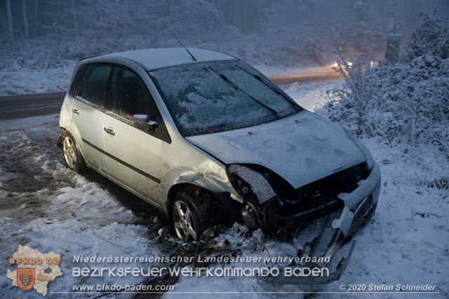 20200119 VU auf der L125 Hochstrass - Altlengbach  Foto: © Stefan Schneider