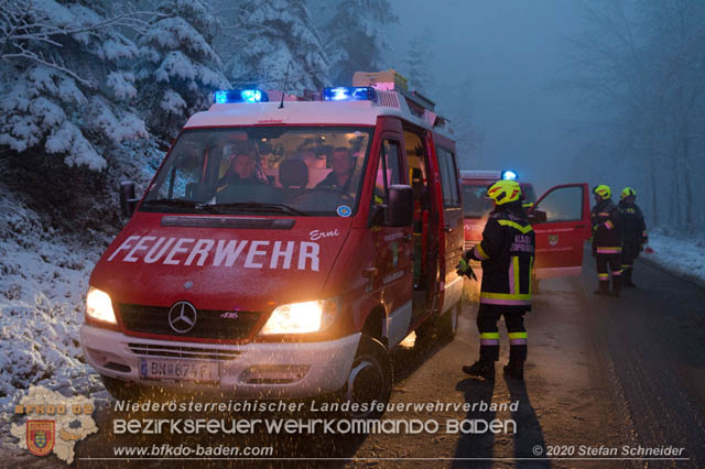 20200119 VU auf der L125 Hochstrass - Altlengbach  Foto: © Stefan Schneider