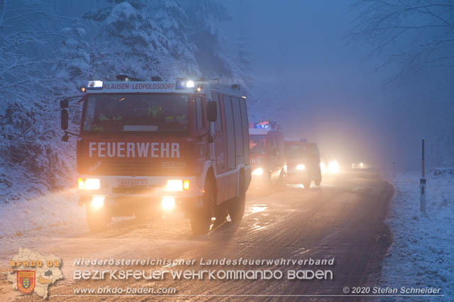 20200119 VU auf der L125 Hochstrass - Altlengbach  Foto: © Stefan Schneider