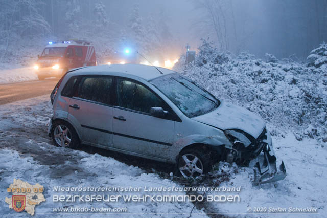 20200119 VU auf der L125 Hochstrass - Altlengbach  Foto: © Stefan Schneider