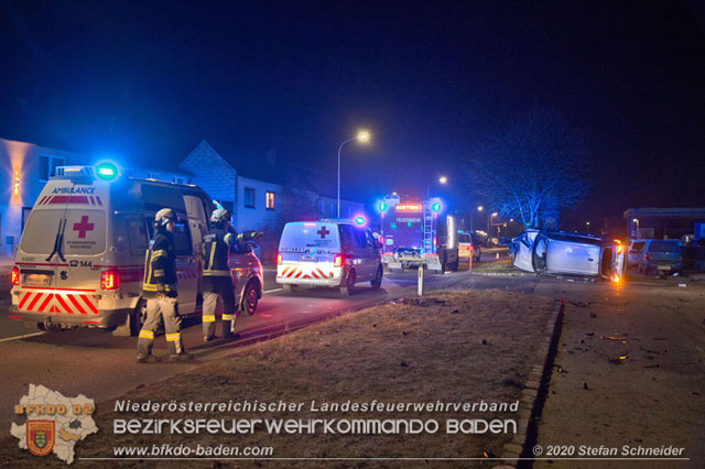 20200123 Spektakulärer Verkehrsunfall im Sooßer Ortsgebiet  Foto: © Stefan Schneider