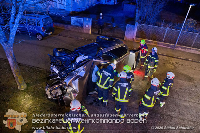 20200123 Spektakulärer Verkehrsunfall im Sooßer Ortsgebiet  Foto: © Stefan Schneider