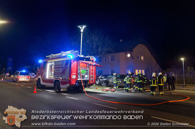 20200123 Spektakulärer Verkehrsunfall im Sooßer Ortsgebiet  Foto: © Stefan Schneider