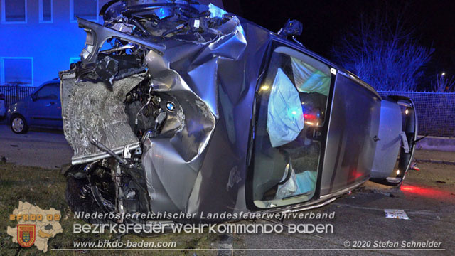 20200123 Spektakulärer Verkehrsunfall im Sooßer Ortsgebiet  Foto: © Stefan Schneider