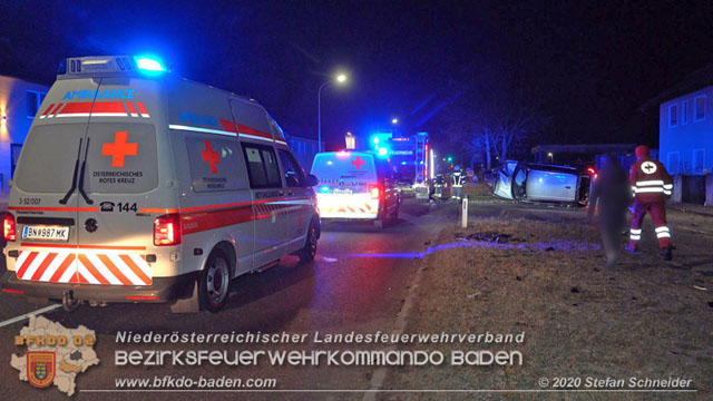 20200123 Spektakulärer Verkehrsunfall im Sooßer Ortsgebiet  Foto: © Stefan Schneider