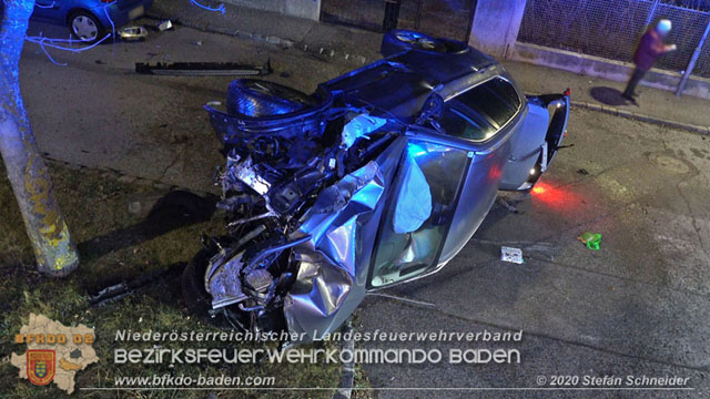 20200123 Spektakulärer Verkehrsunfall im Sooßer Ortsgebiet  Foto: © Stefan Schneider