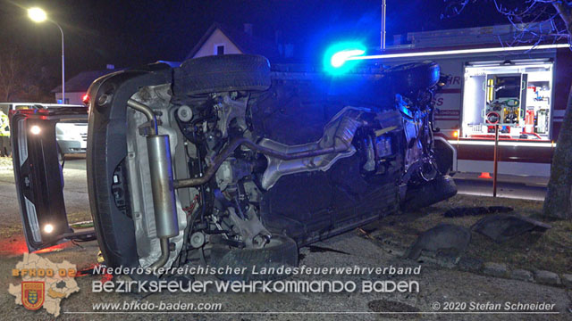 20200123 Spektakulärer Verkehrsunfall im Sooßer Ortsgebiet  Foto: © Stefan Schneider