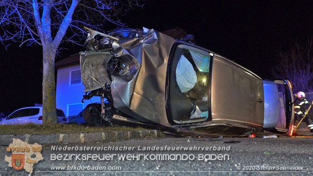 20200123 Spektakulärer Verkehrsunfall im Sooßer Ortsgebiet  Foto: © Stefan Schneider