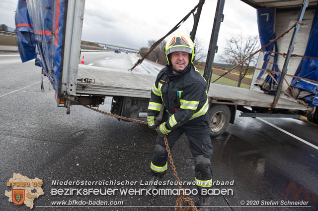 20200204 Strumtief "Petra" ueber der A2 Leobersdorf - Woellersdorf  Foto: Stefan Schneider BFK Baden