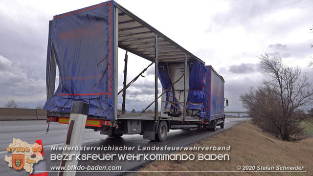 20200204 Strumtief "Petra" ueber der A2 Leobersdorf - Woellersdorf  Foto: Stefan Schneider BFK Baden