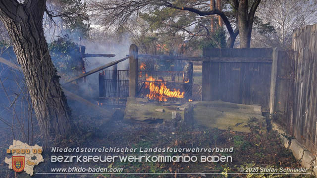 20200205 Brand in einem Tribuswinkler Garten während Sturmtief Petra Foto: Stefan Schneider 20200205 Brand in einem Tribuswinkler Garten während Sturmtief Petra Foto: Stefan Schneider
