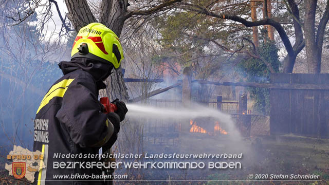 20200205 Brand in einem Tribuswinkler Garten während Sturmtief Petra Foto: Stefan Schneider 20200205 Brand in einem Tribuswinkler Garten während Sturmtief Petra Foto: Stefan Schneider