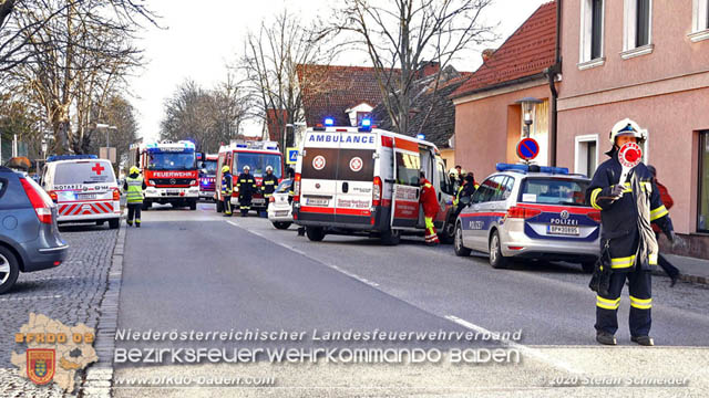 20200205 Verkehrsunfall in Teesdorf Foto: © Stefan Schneider 20200205 Verkehrsunfall in Teesdorf Foto: © Stefan Schneider