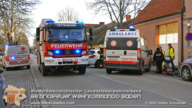 20200205 Verkehrsunfall in Teesdorf Foto: © Stefan Schneider 20200205 Verkehrsunfall in Teesdorf Foto: © Stefan Schneider